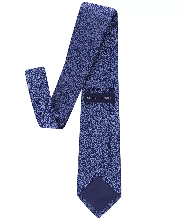 Tommy Hilfiger Men's Porto Tonal Floral Tie Men's Fashion & Accessories