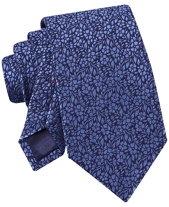 Tommy Hilfiger Men's Porto Tonal Floral Tie Men's Fashion & Accessories