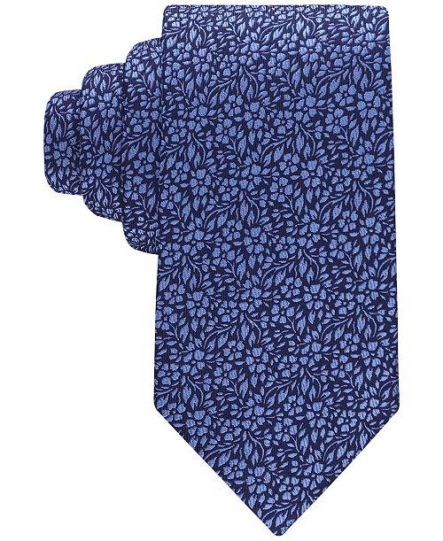 Tommy Hilfiger Men's Porto Tonal Floral Tie Men's Fashion & Accessories
