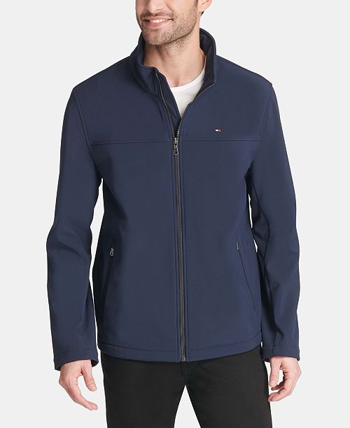 Tommy Hilfiger Men's Soft-Shell Classic Zip-Front Jacket Men's Fashion & Accessories