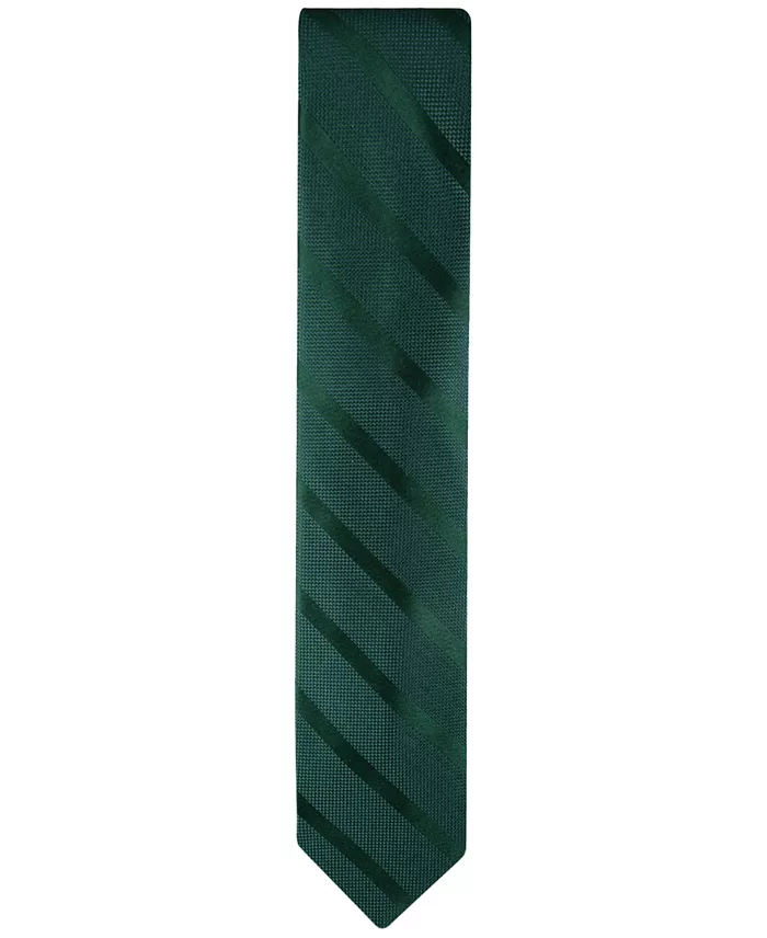Tommy Hilfiger Men's Solid Textured Stripe Tie Men's Fashion & Accessories