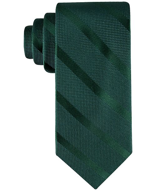 Tommy Hilfiger Men's Solid Textured Stripe Tie Men's Fashion & Accessories