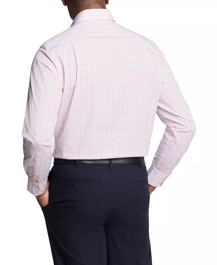 Tommy Hilfiger Men's TH Flex Slim Fit Stretch Oxford Dress Shirt Men's Fashion & Accessories