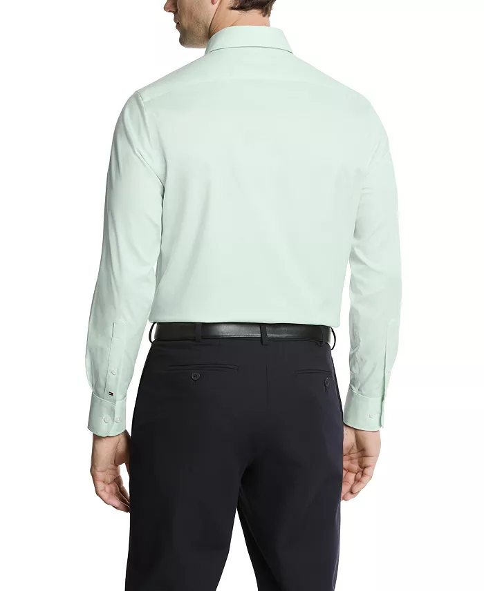 Tommy Hilfiger Men's TH Flex Slim Fit Stretch Oxford Dress Shirt Men's Fashion & Accessories