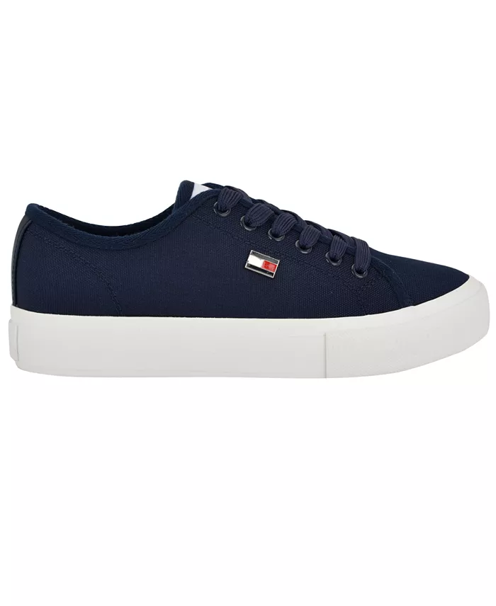 Tommy Hilfiger Women's Aressa Flag Lace-Up Sneakers Women's Fashion Shoes & Accessories