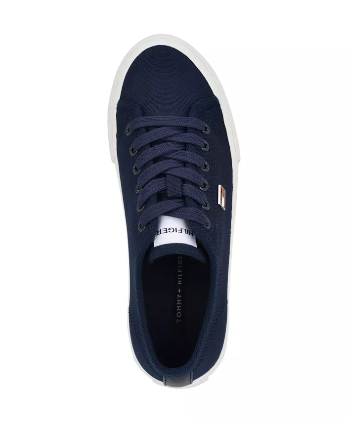Tommy Hilfiger Women's Aressa Flag Lace-Up Sneakers Women's Fashion Shoes & Accessories