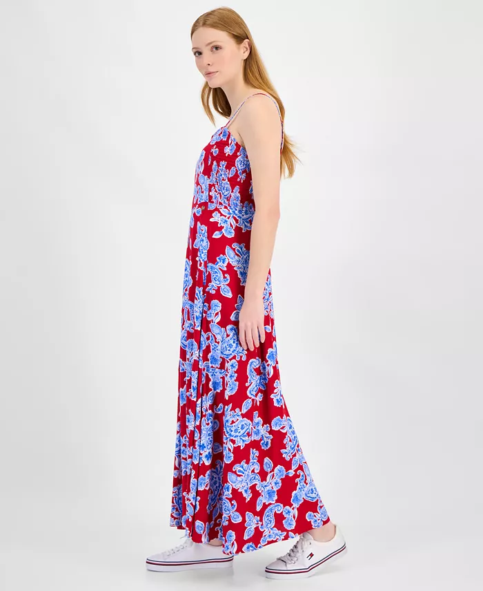 Tommy Hilfiger Women's Athena Paisley-Print Tank Dress Women's Fashion Shoes & Accessories