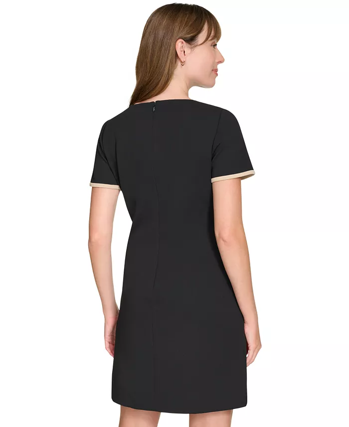 Tommy Hilfiger Women's Colorblocked Pocket Sheath Dress Women's Fashion Shoes & Accessories