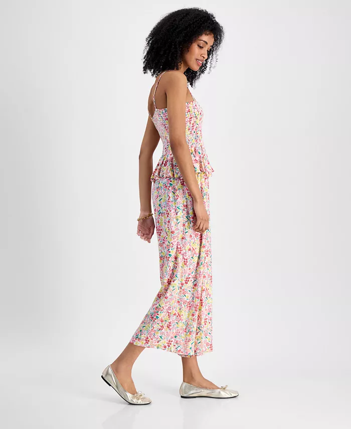 Tommy Hilfiger Women's Country Flair Peplum Jumpsuit Women's Fashion Shoes & Accessories