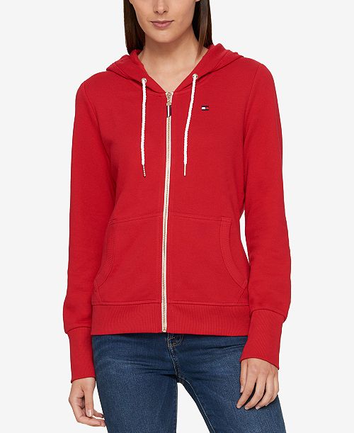 Tommy Hilfiger Women's French Terry Hoodie Created for Macy's Women's Fashion Shoes & Accessories