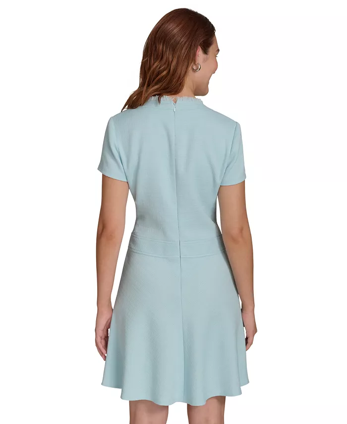 Tommy Hilfiger Women's Round-Neck Dress Women's Fashion Shoes & Accessories