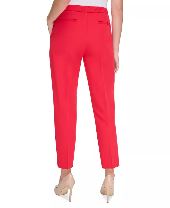 Tommy Hilfiger Women's Sloane Slim-Leg Ankle Pants Women's Fashion Shoes & Accessories