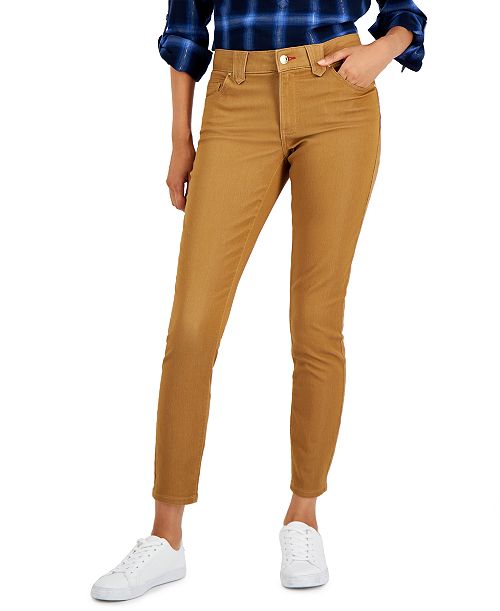 Tommy Hilfiger Women's TH Flex Waverly Sateen Skinny Pants Women's Fashion Shoes & Accessories