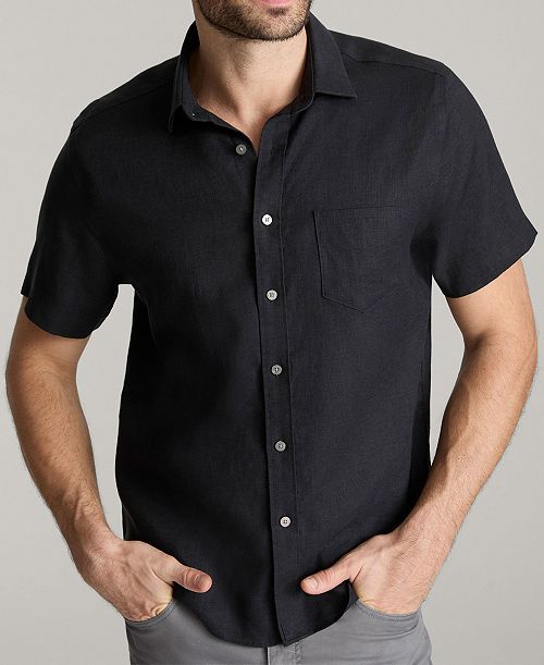 UNTUCKit Men's Regular Fit Wrinkle Resistant Linen Cameron Button Up Shirt Men's Fashion & Accessories