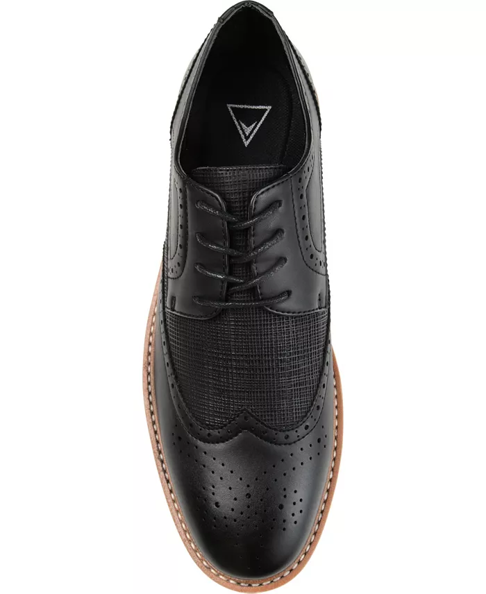 Vance Co. Men's Warrick Wingtip Derby Shoes Men's Shoes