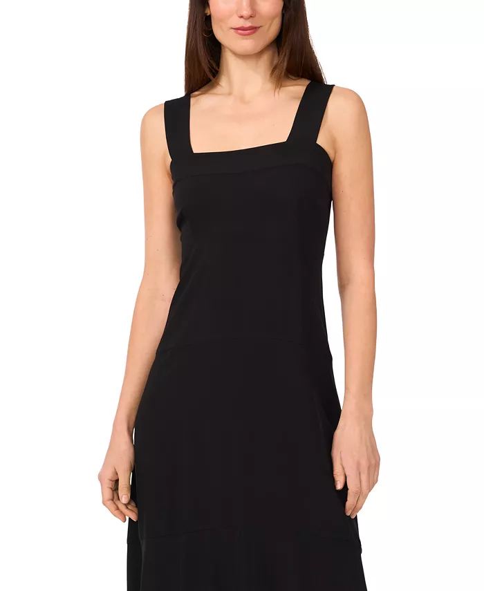 Vince Camuto Women's Challis Square-Neck Smocked-Back Sleeveless Maxi Dress XS-3X Women's Fashion Shoes & Accessories