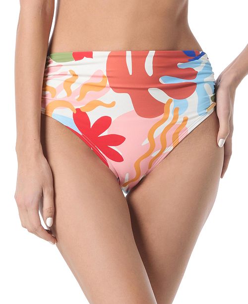 Vince Camuto Women's Printed Convertible-Waist Bikini Bottoms Women's Fashion Shoes & Accessories