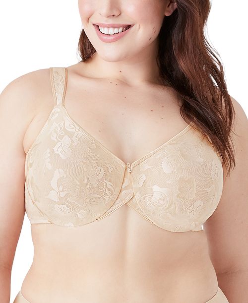 Wacoal Awareness Full Figure Seamless Underwire Bra 85567 Up To I Cup Women's Fashion Shoes & Accessories