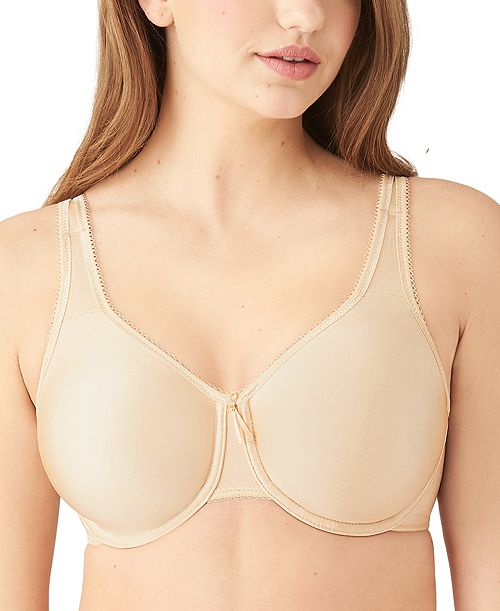 Wacoal Basic Beauty Full-Figure Underwire Bra 855192 Up To H Cup Women's Fashion Shoes & Accessories