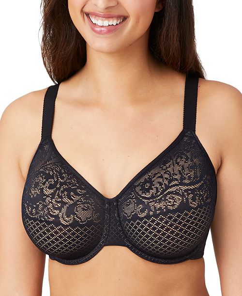 Wacoal Visual Effects Minimizer Bra 857210 Up To I Cup Women's Fashion Shoes & Accessories