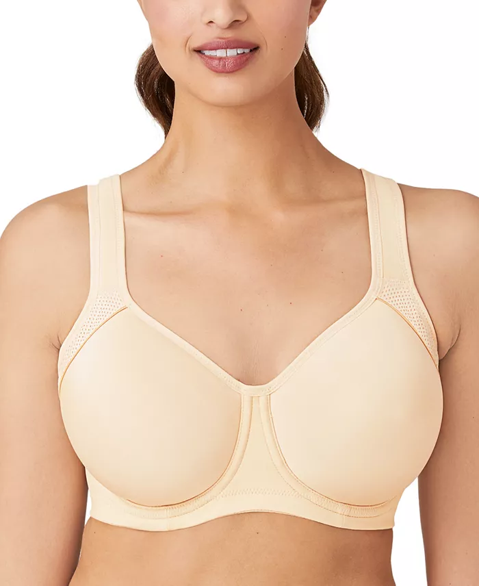 Wacoal Women's Contrast Trim Contour Sport Bra 853302 Women's Fashion Shoes & Accessories