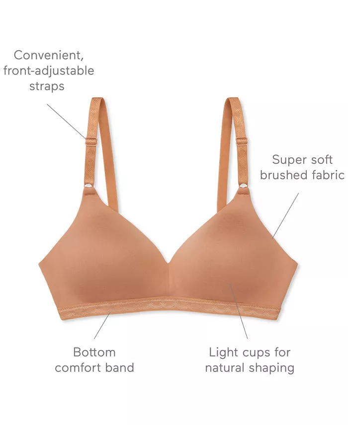 Warner's Warners® Cloud 9® Super Soft Wireless Lightly Lined Comfort Bra 1269 Women's Fashion Shoes & Accessories