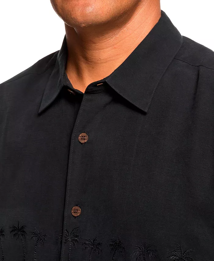 Waterman Quiksilver Men's Tahiti Palms Short Sleeve Shirt Men's Fashion & Accessories