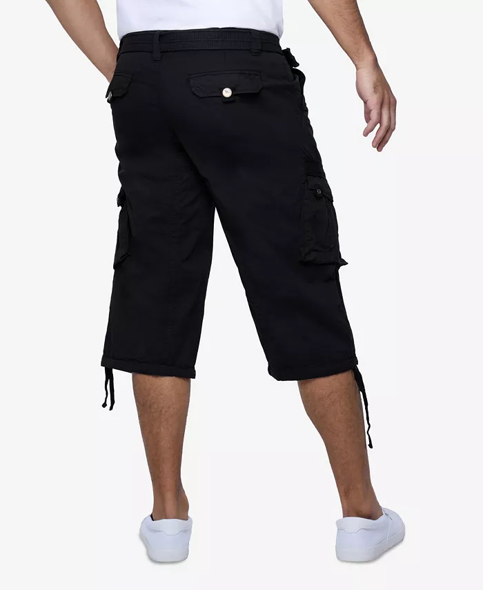X-Ray Men's Belted Capri Cargo Shorts Men's Fashion & Accessories