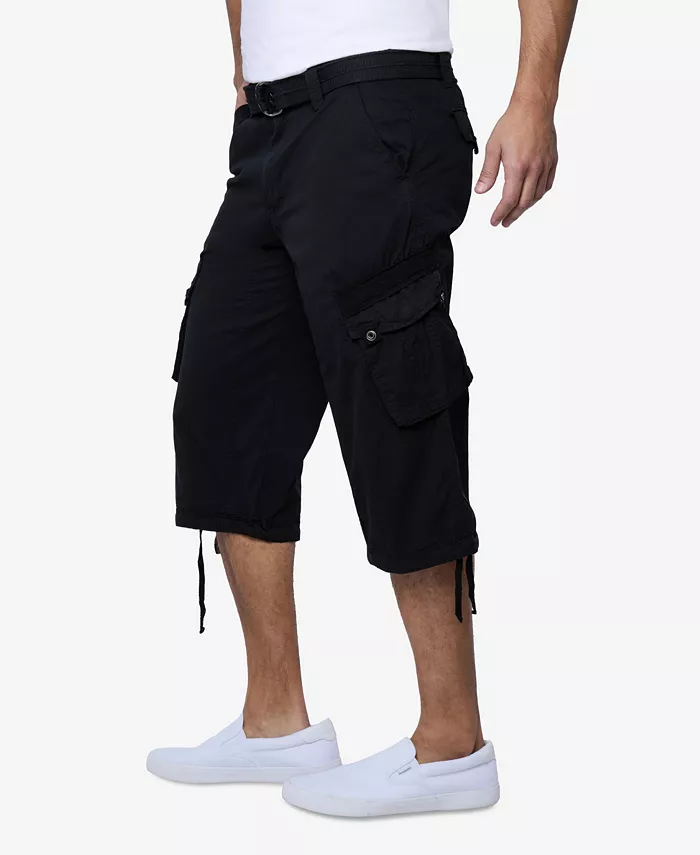 X-Ray Men's Belted Capri Cargo Shorts Men's Fashion & Accessories
