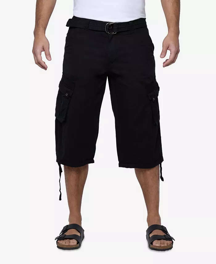 X-Ray Men's Belted Capri Cargo Shorts Men's Fashion & Accessories