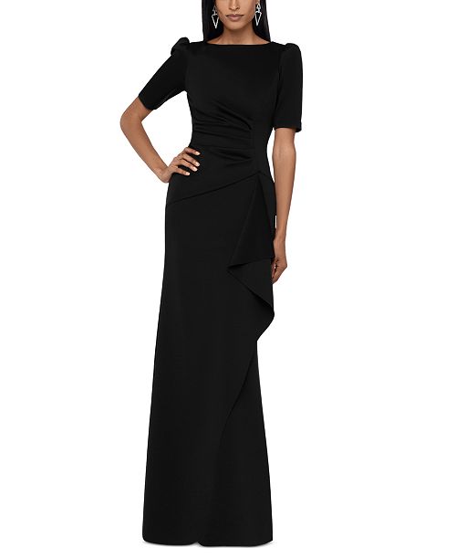 XSCAPE Ruched A-Line Gown Women's Fashion Shoes & Accessories